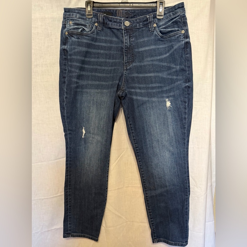 Kut from the Kloth Dark Wash Katy Boyfriend Jeans size 14W